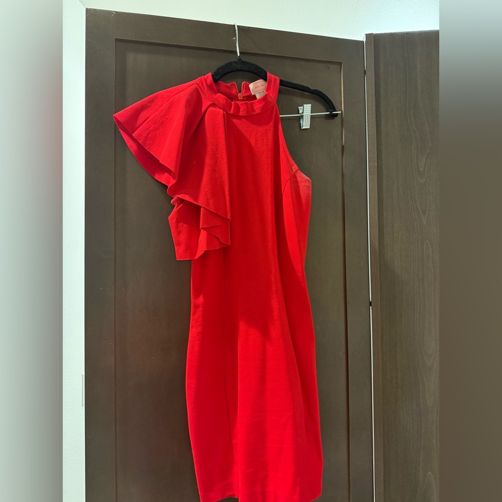 love...ady One Shoulder Red Dress